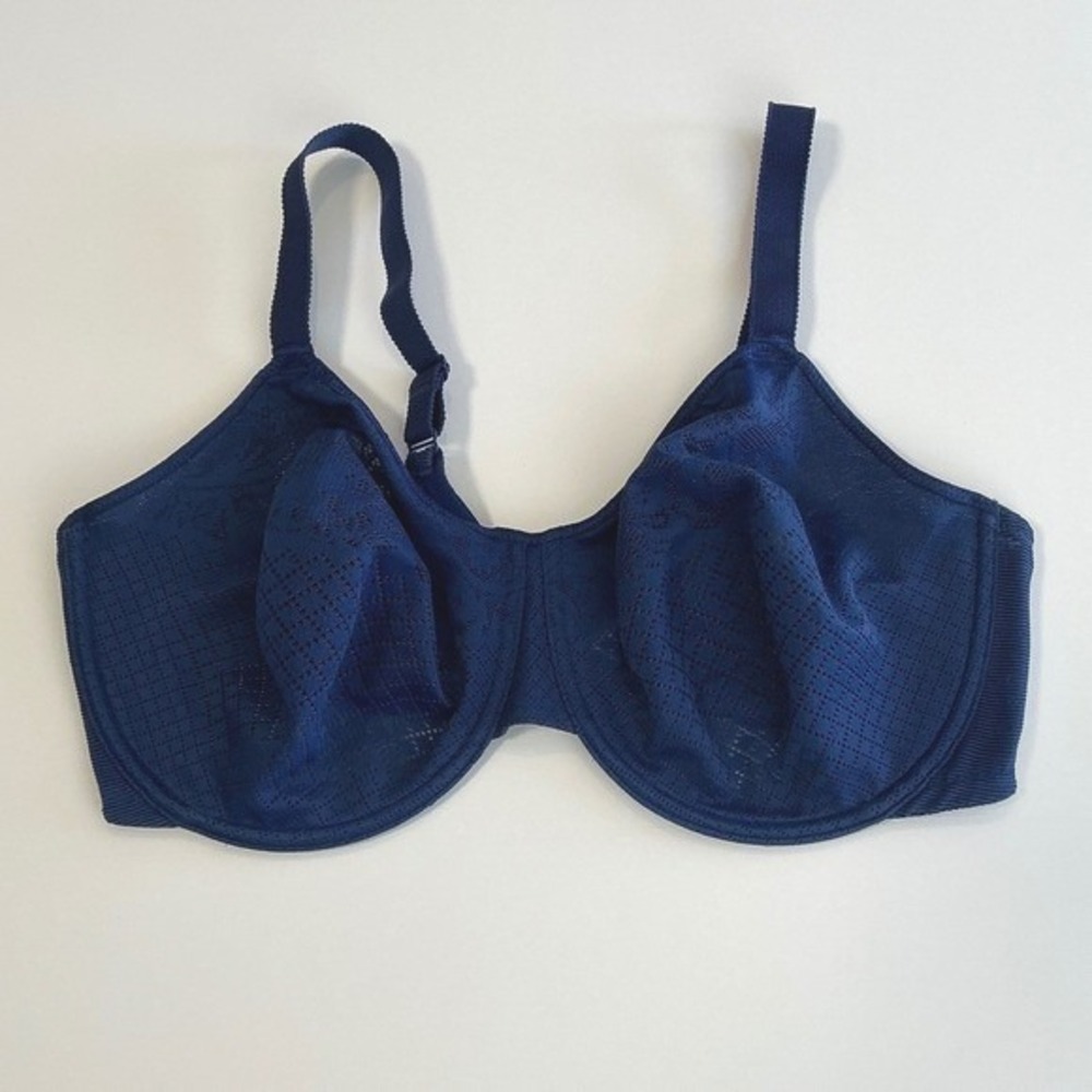 Wacoal 40DDD Support Minimizer Seamless Visual Effects Bra 857210 Navy Dark Blue